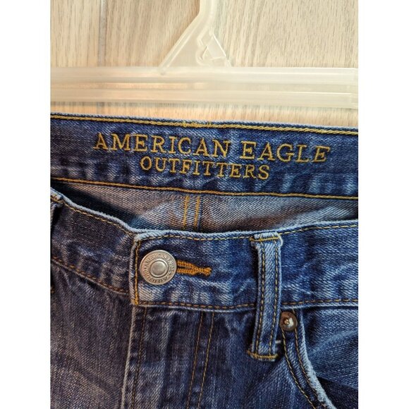 Distressed American Eagle Outfitters Men's Jeans Size 30x32 Original Straight - Picture 7 of 12